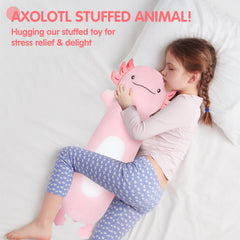 Dalmao pink axolotl packaging shot conveys gift-ready charm
