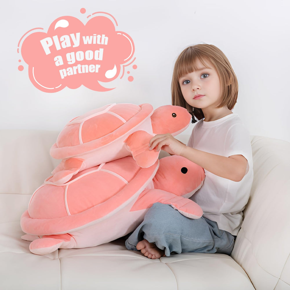 Dalmao safe durable machine-washable turtle plush for everyday adventures.