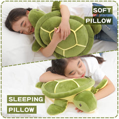 Dalmao soft polyester turtle plush texture invites cozy cuddles.