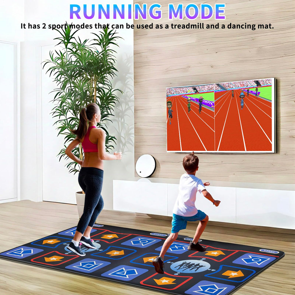 Damcoola Dance Mat anti-slip cushioning supports comfortable movement.