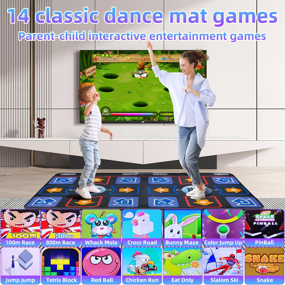 Damcoola Dance Mat waterproof surface easy to clean after dancing.