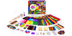Dan&Darci kit with pipe cleaners ready for colorful jewelry and windcatcher projects