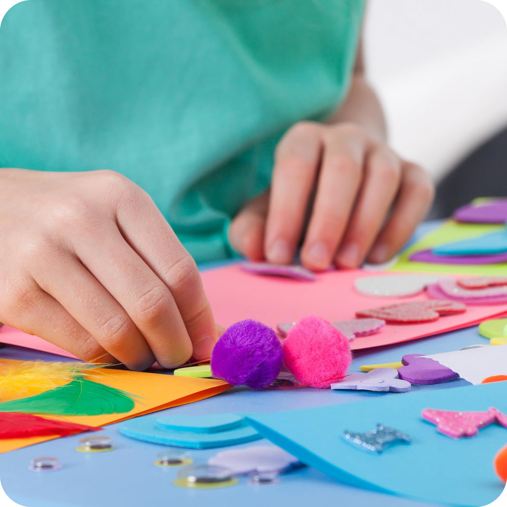 Dan&Darci supplies with sequins and glitter glue spark imagination during craft time
