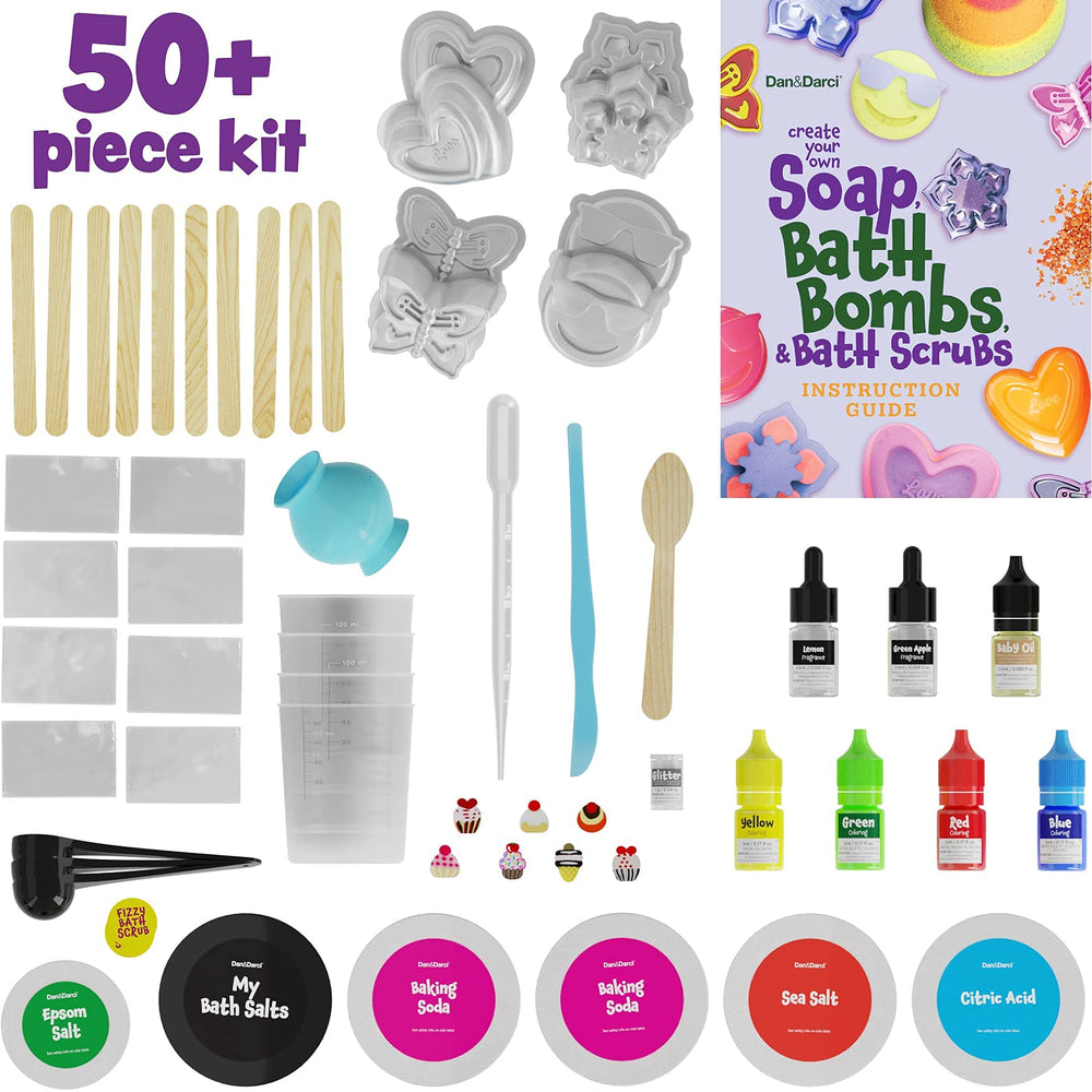 Dan & Darci bath bomb molds inspire fizzy, fun bath surprises.