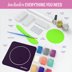 Dan & Darci Craft n Clay rolling mat ensures even clay thickness