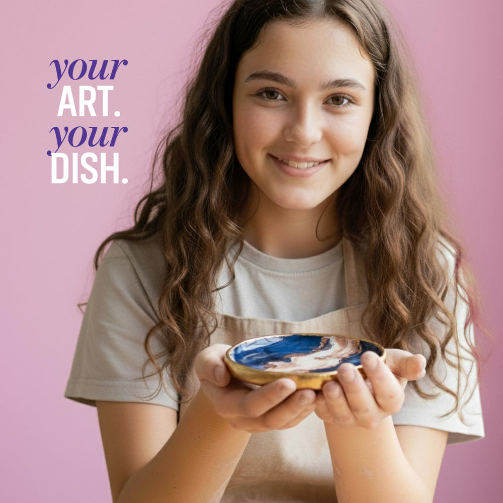 Dan & Darci Craft n Clay stencil guides intricate dish designs