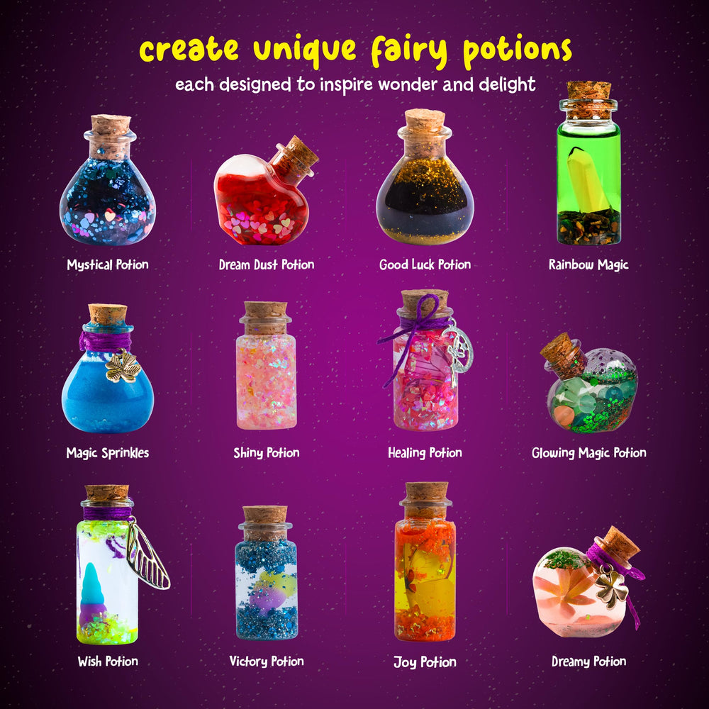 Dan&Darci Fairy Magic Potion Kit crystals and stones add color