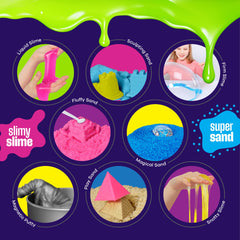 Dan&Darci firm slime close-up emphasizing molded shapes and tactile feedback