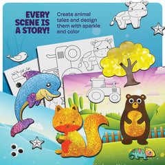 Dan&Darci foil art kit ten animal designs inspire storytelling