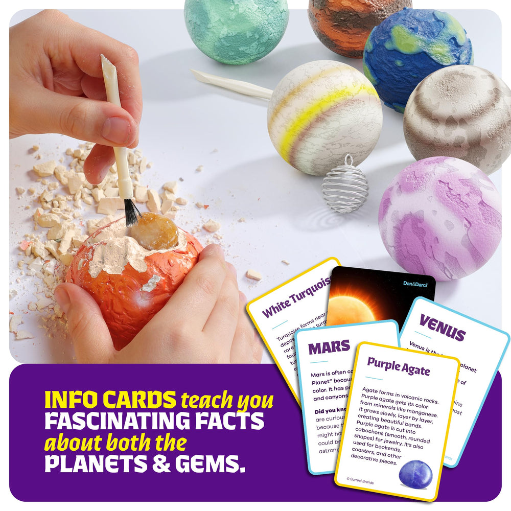 Dan&Darci Galaxy Dig Kit chisel-and-brush tools close-up for digging and revealing gems