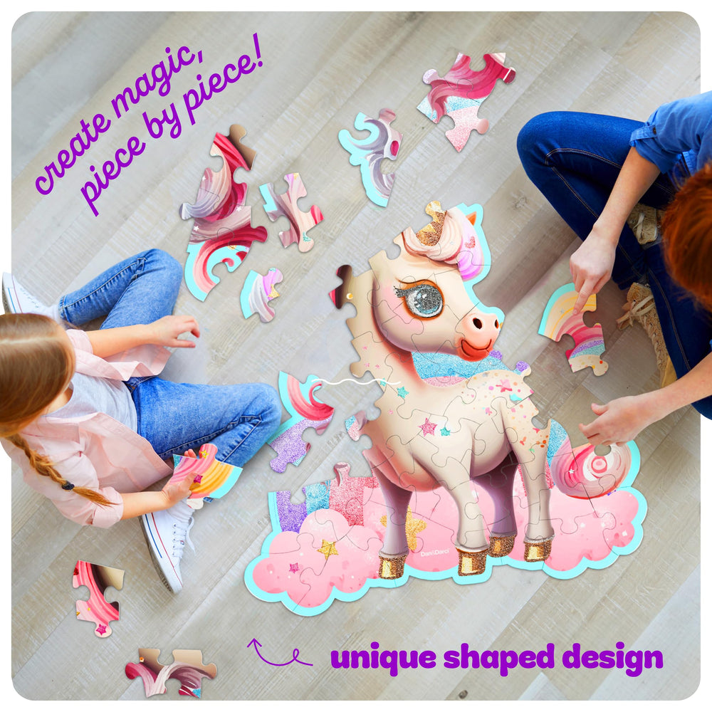 Dan&Darci Shimmery Unicorn Puzzle in a durable, long-lasting design.
