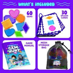 Dan&Darci Pool Gem Hunt splash cards for quick water scoring