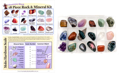 Dancing Bear hardness chart included helps compare stone qualities at a glance.