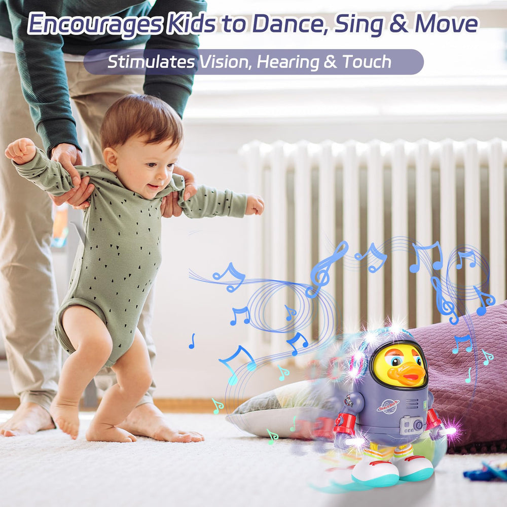 Dancing Space Duck Toy gift-ready packaging for birthdays and holidays
