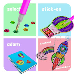 Dan&Darci Diamond Art Kit suncatchers glow in sunlight for window decoration