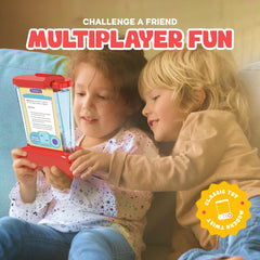 Dan&Darci handheld water game with seven games cards for varied challenges.