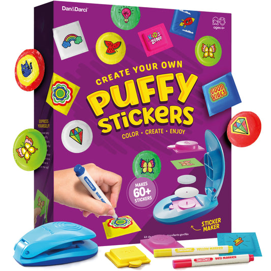 Dan&Darci Puffy Sticker Maker Kit full kit ready for creative crafting sessions.