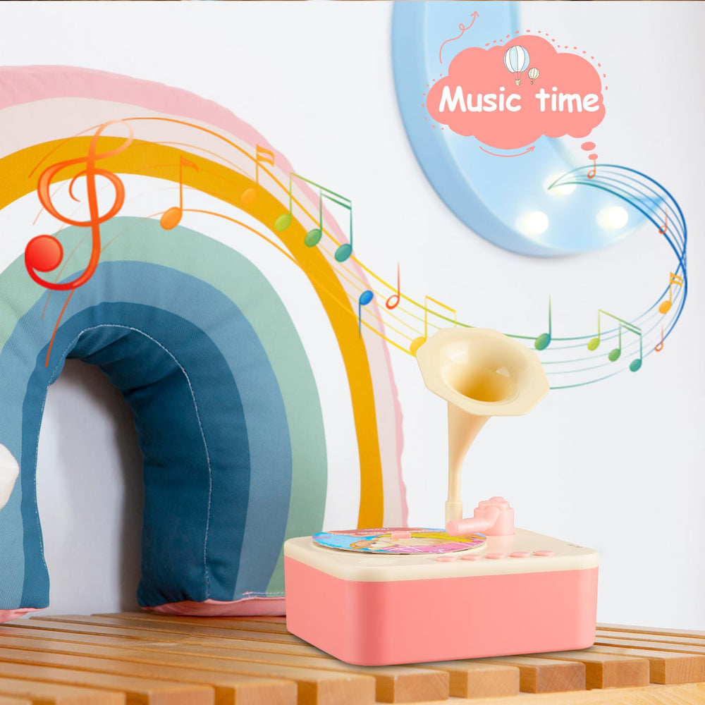 DANGKAEN Dreamy Pink gramophone buttons invite hands-on exploration