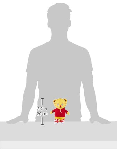 Daniel Tiger's Neighborhood mini plush is surface washable for easy cleanup.