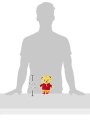 Daniel Tiger's Neighborhood mini plush is surface washable for easy cleanup.
