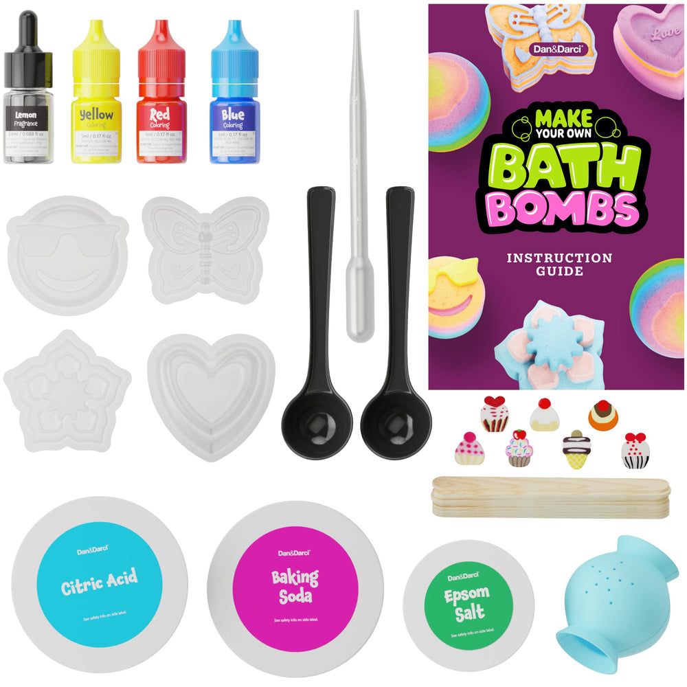 Dan&Darci fragrance infusion step highlights safe, scented bath bombs for tub time.