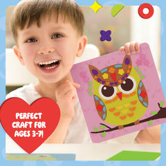 Dan&Darci easy peel-and-stick craft simplifies setup for quick, mess-free projects.