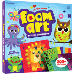 Dan&Darci foam sticker art kit with animal boards boosts imagination during crafts.