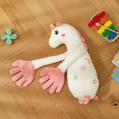 DAOLUAN unicorn plush front view invites cuddling and imaginative play.