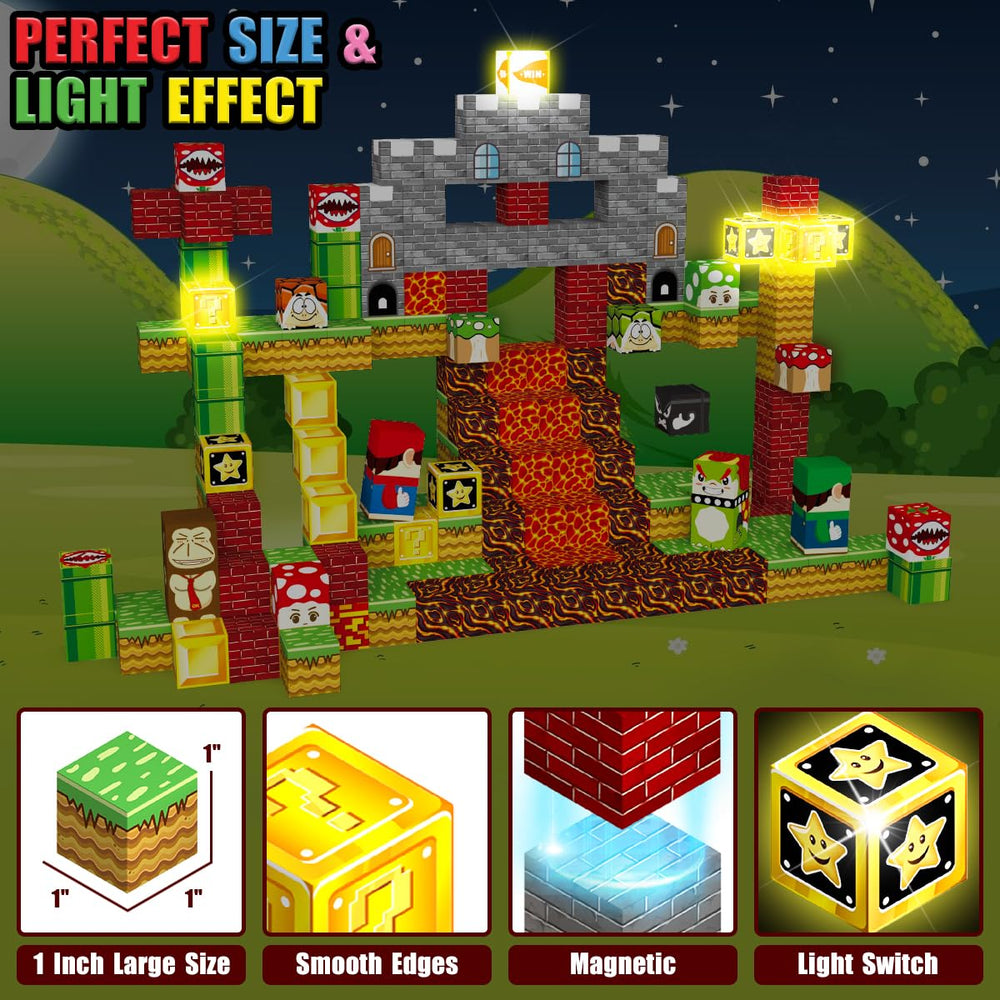 Daoyehsy 1inch magnetic blocks compatibility enables mixing with other brands.