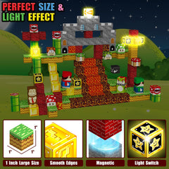 Daoyehsy 1inch magnetic blocks compatibility enables mixing with other brands.