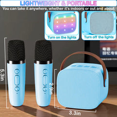 Darkant karaoke machine portable design for on-the-go singing sessions.