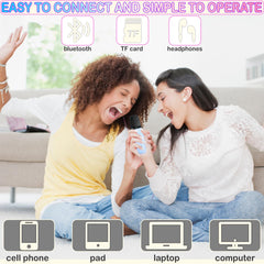 Darkant Mini Karaoke Bluetooth connectivity for easy phone streaming.