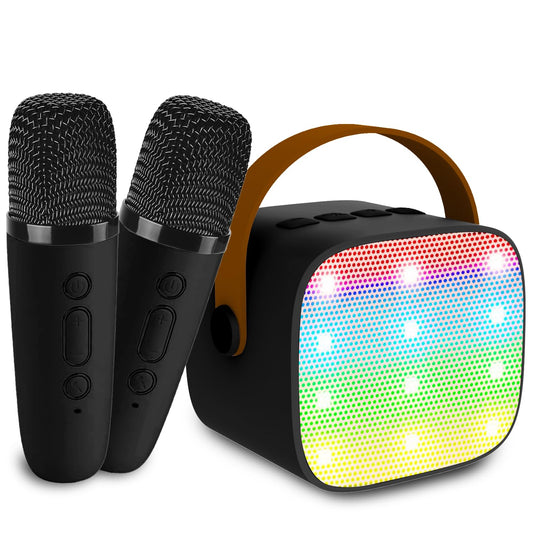 Darkant mini karaoke machine front view for home parties and family fun.