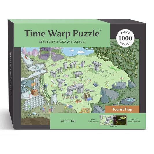 Da Vinci's Room Time Warp Tourist Trap day-to-night puzzle offers immersive color shifts for play.