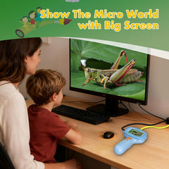 Daxiongmao endoscope supports outdoor learning during camping and garden explorations.