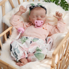 DAYOFF KIDS sleeping-face doll in serene pose ideal for comforting role play