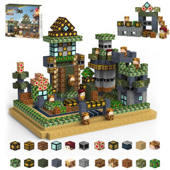 Dazhshun magnetic building blocks cubes assembled for creative construction and fine motor skills.