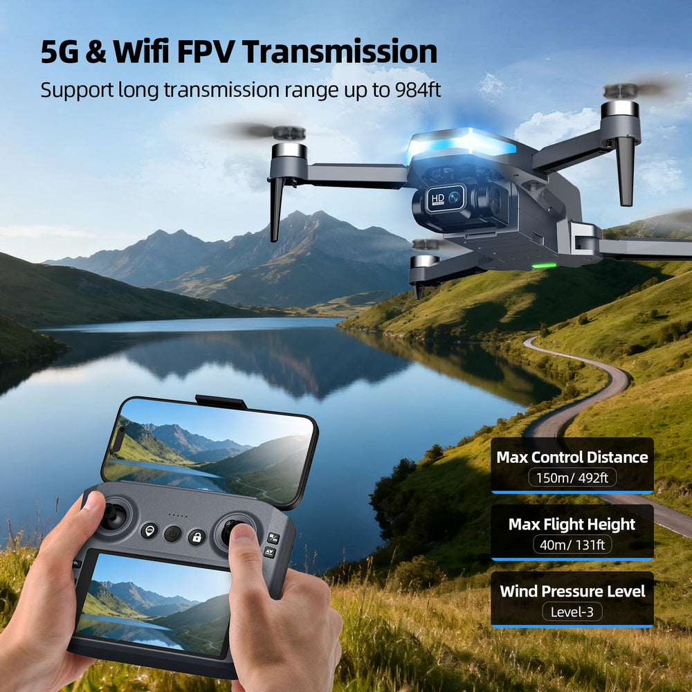 Dazlen GPS drone with dual positioning for precise indoor and outdoor hovering