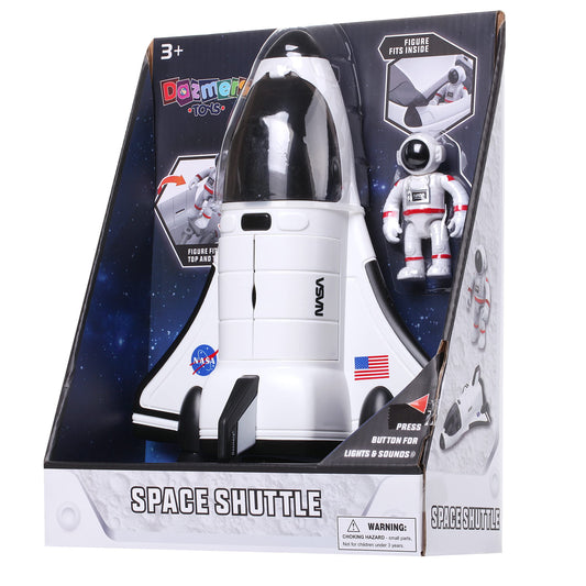 Dazmers space shuttle with astronaut figure in cockpit for imaginative adventures
