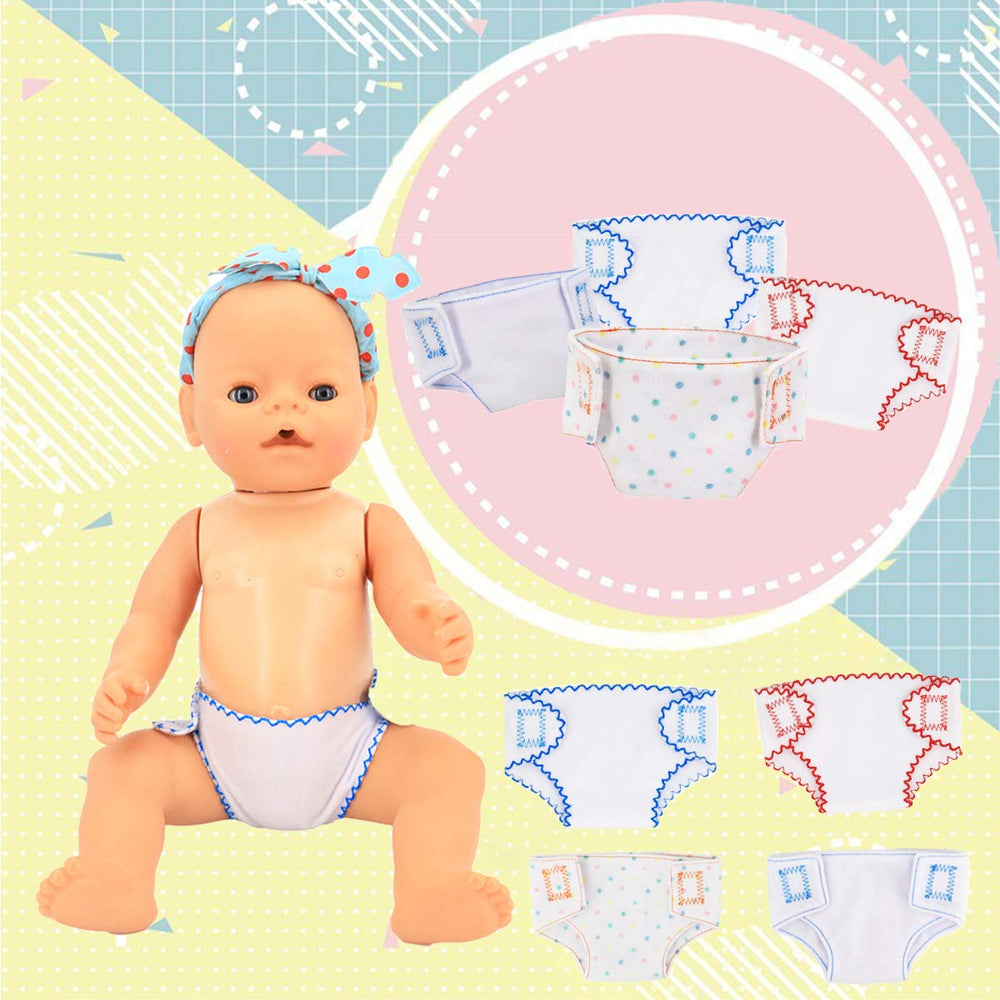 DC-BEAUTIFUL diapers with lace and dots for cute looks.