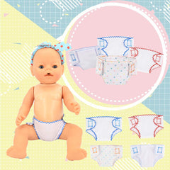 DC-BEAUTIFUL diapers with lace and dots for cute looks.