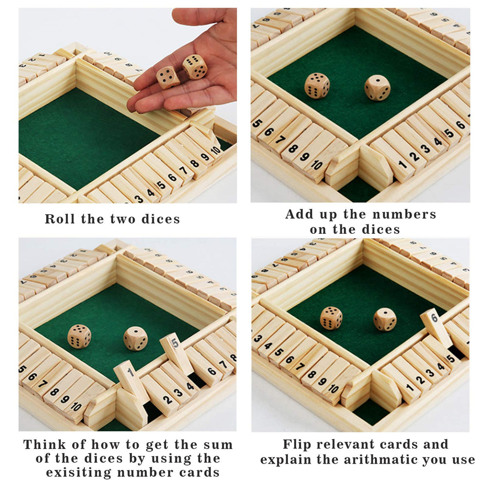 DC-BEAUTIFUL Shut The Box smooth edges ensure safe handling and comfort.