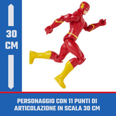 DC Comics The Flash 12-inch action figure detailed costume and sculpt for authentic DC storytelling.