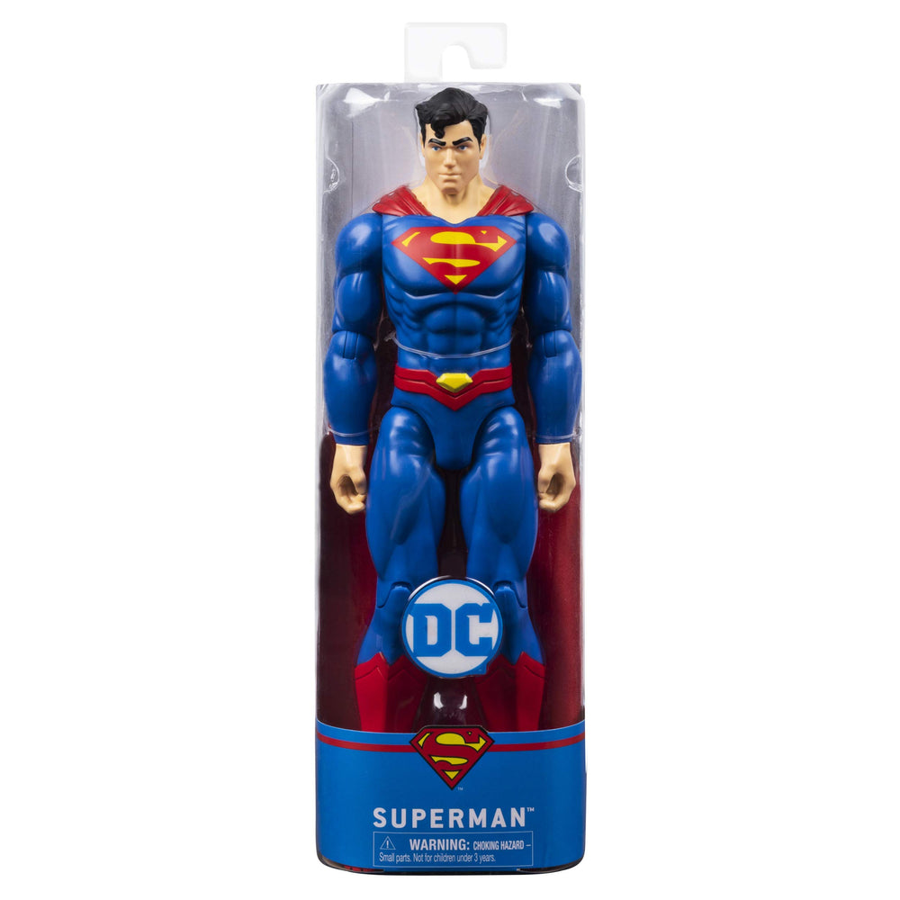 DC Comics 12-Inch Superman figure gift-ready for young fans.