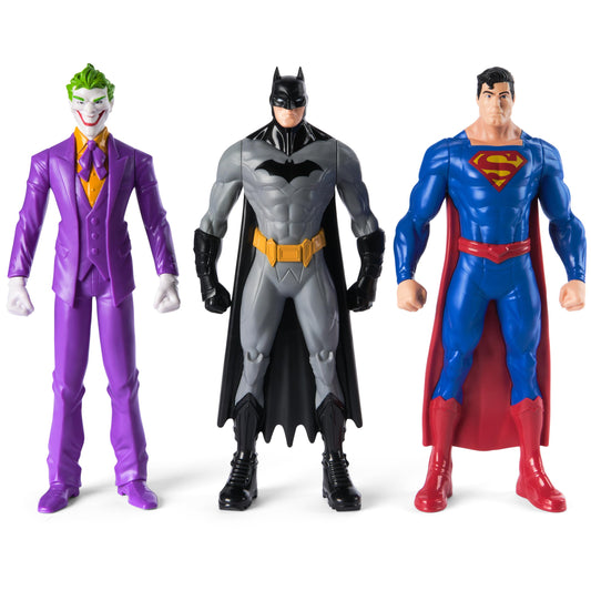 DC Comics 3-pack figures in pose ready for dynamic play and display