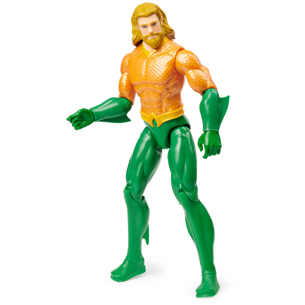 DC Comics Aquaman figure with packaging image suggesting collectible gift potential.