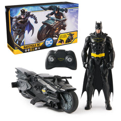 DC Comics Batman Stealth remote control Batcycle ready for action-packed play sessions.