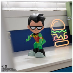 Robin figure from DC Comics performs twerk motion for humorous display