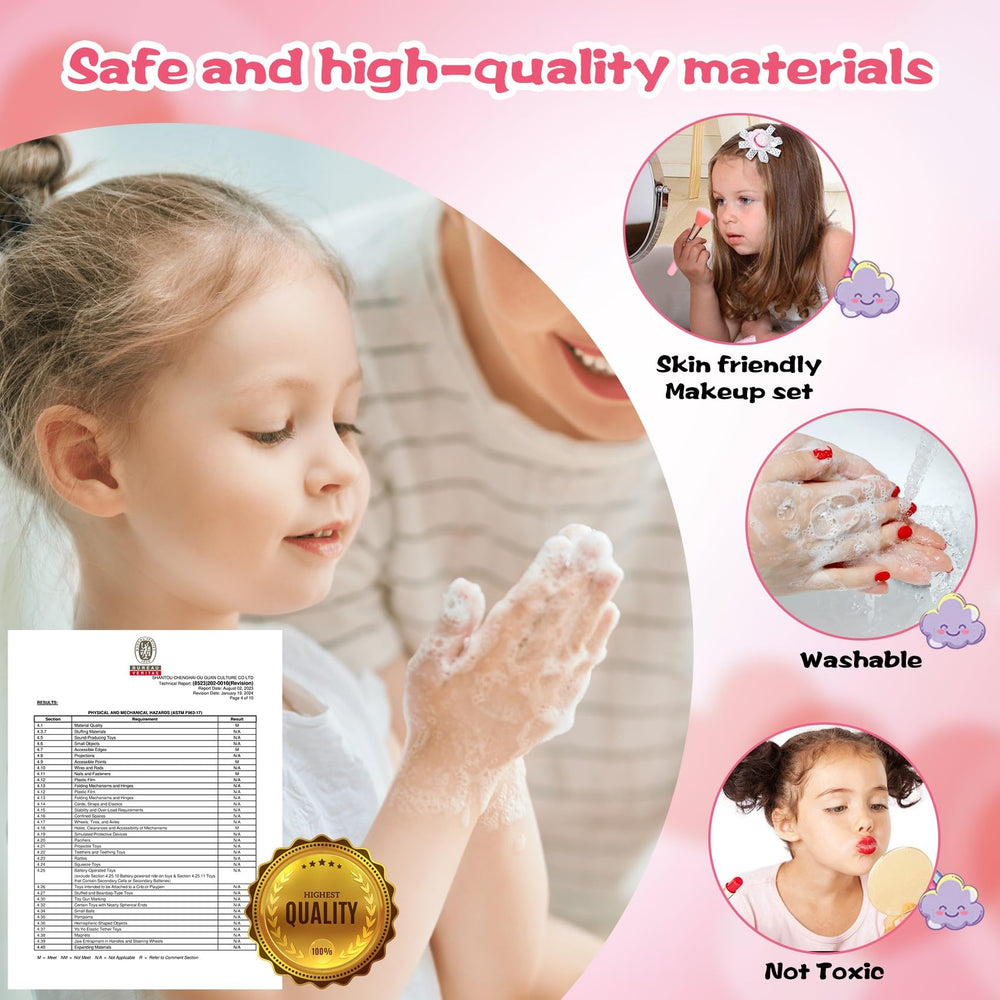 DCMAMA color palette for eyes and cheeks offers gentle, washable fun.