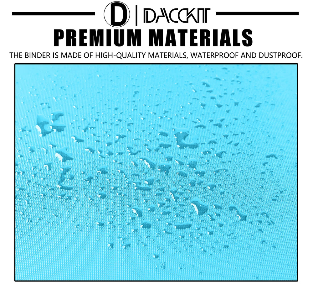 D DACCKIT Binder C zipper closure keeps cards secure during storage
